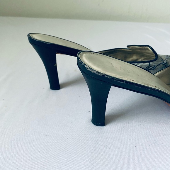 Ralph Lauren Beige Patterned Mules - Picture 6 of 10